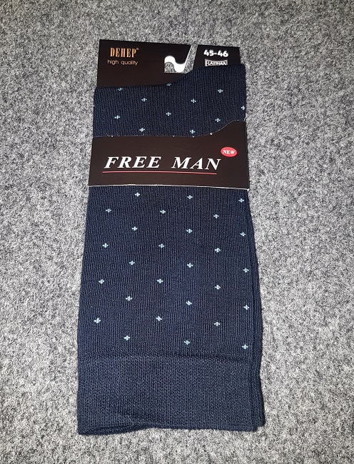 Dehep Mintás Free Man Öltönyzokni