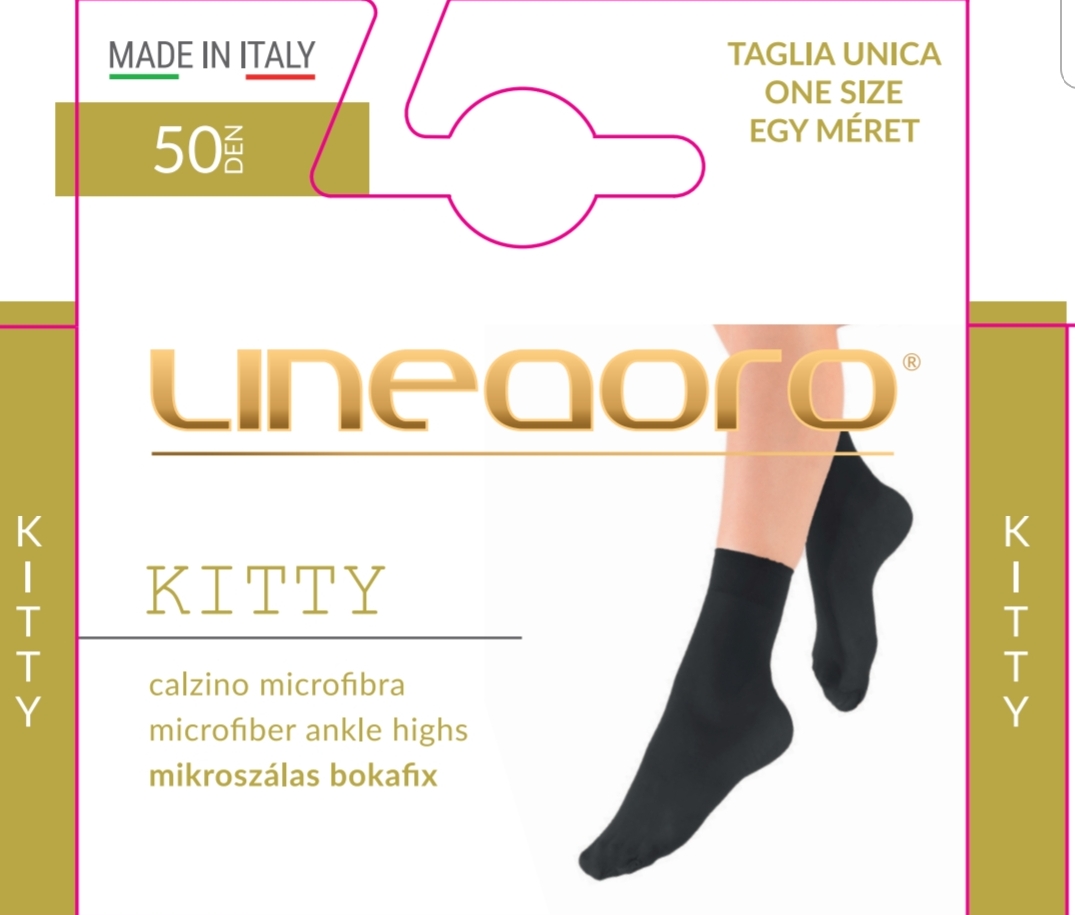 LINEAORO Kitty 50den bokafix (1 pár)