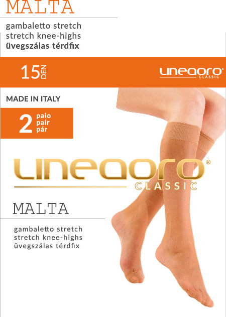 LINEAORO Malta 15den üvegszálas térdfix (2pár)