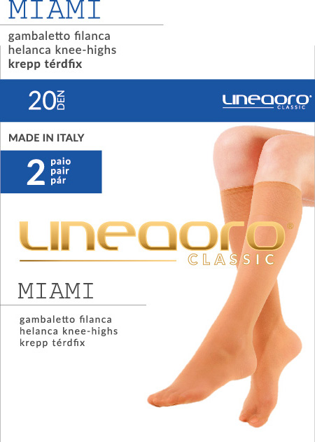 LINEAORO Miami krepp 20den térdfix (2pár)